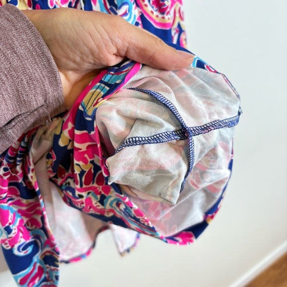 Lilly Pulitzer Perigi Boat Neck Romper Paisley Print Dress Small - Picture 11 of 14